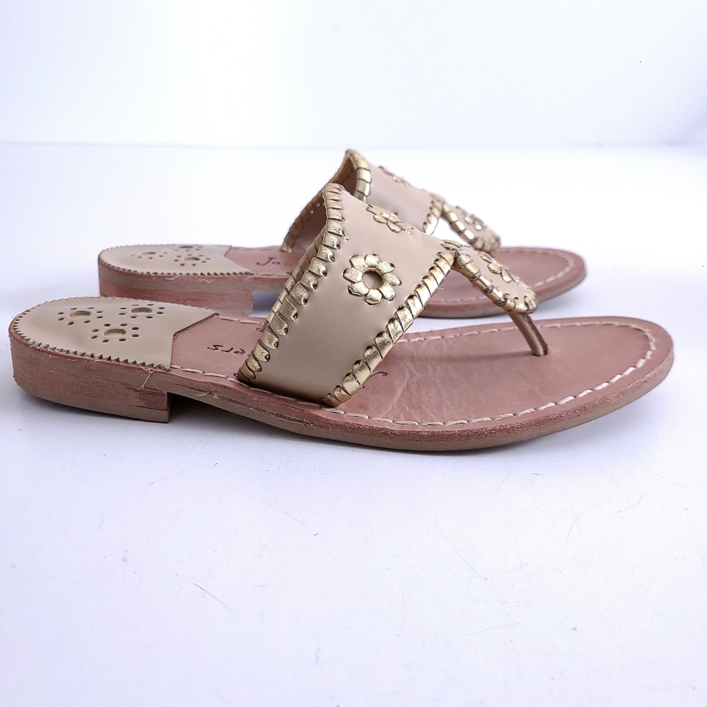 Jack Rogers 1960 Hampton Thong Navajo Flat Sandal - Picture 3 of 8